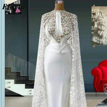 Флория Близкия изток O врата дълга вечерна рокля за сватби Дантелени перли Абитуриентски рокли Най-новите Дубай жени знаменитост рокли халати 2023