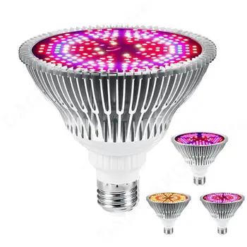 40 150 200 LED растение расте светлина пълен спектър Sunlike E27 лампа крушка алуминий за вътрешна хидропоника цветя растяща лампа V27