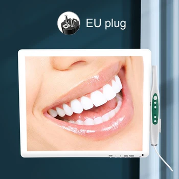 Стоматологичен 17-инчов LCD дисплей Интраорална камера 4Led светлини 8 милиона пиксела HDMI интраорална камера с висока разделителна способност за стоматологичен стол