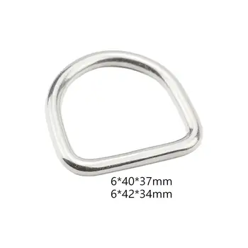 3x неръждаема стомана D пръстени ръчно изработени тежкотоварни метални D пръстен за ремъци занаят шиене проект облекло колан чанта каишка