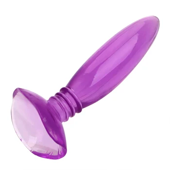 IKOKY Секс играчки за мъже Жени Истинско усещане за кожа Мастурбация Масажор на простатата Jelly Anal Plug Анален дилдо Butt Plug за начинаещи