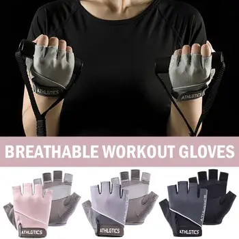 Sport половин пръст колоездене ръкавици за мъже жени дишаща против хлъзгане велосипед ръкавици летни фитнес обучение ръка ръкавици нови