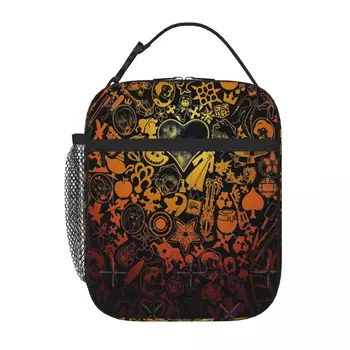 Kingdom Hearts Keyhole Orange Lunch Tote Lunchbox Изолирани чанти Малка термична чанта