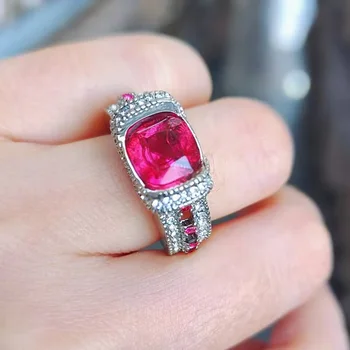 Carofeez 2023 Романтични кристали Кристални пръстени за жени Годежна сватбена лента Аксесоари за бижута Подаръци за Свети Валентин