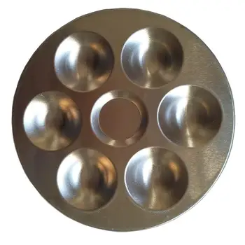 6 дупки алуминиева кръгла палитра гваш акварел пигмент доставки r20