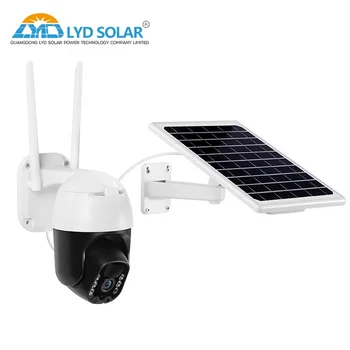 Външна 4G PTZ слънчева камера Висококачествена LI-ION батерия CCTV безжична камера
