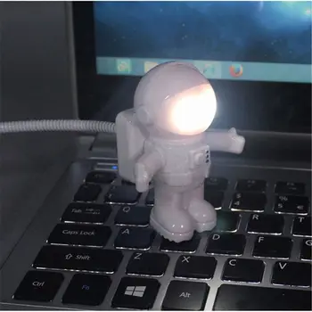 творчески космонавт астронавт LED гъвкава USB светлина нощна светлина за деца играчка лаптоп PC бележник