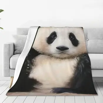 FuBao Panda Fu Bao Blanket Winter Warmth Sherpa Throw Blankets for Luxury Bedding Home Decor