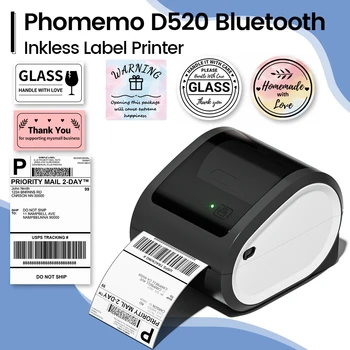 100x150mm Безжичен принтер за етикети за доставка Безжичен термопринтер за етикети за малки доставки Бизнес пакети 4x6