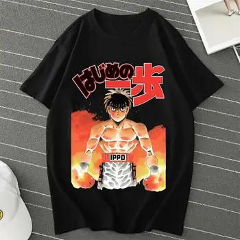 Аниме Хаджиме Не Ипо Камогава Бокс Фитнес T Shirt Makunouchi Takamura Celin KGB Print T Shirt Casual Plus Size T Shirt Women