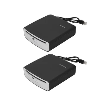 2Pcs кола радио CD / DVD миялна кутия плейър с USB мощност сигнал трансфер външна стерео за Android кола мултимедиен плейър