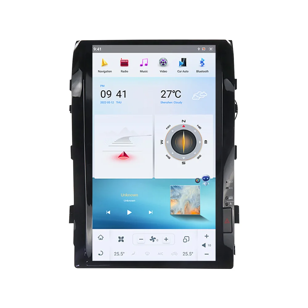 Android 11 G6 За Toyota Land Cruiser LC200 2008-2015 Tesla стил 128G кола 16 инчов мултимедиен плейър главата единица GPS радио стерео