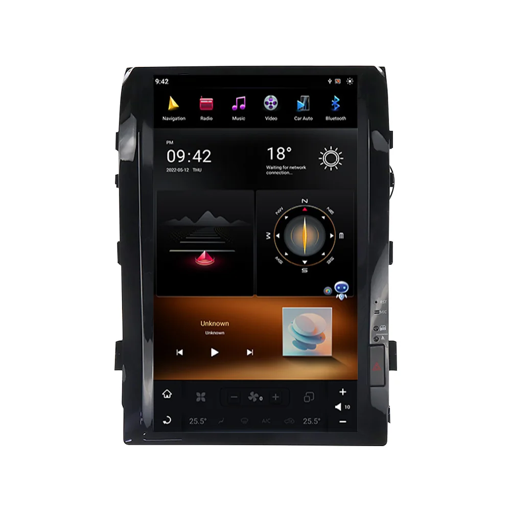 Android 11 G6 За Toyota Land Cruiser LC200 2008-2015 Tesla стил 128G кола 16 инчов мултимедиен плейър главата единица GPS радио стерео