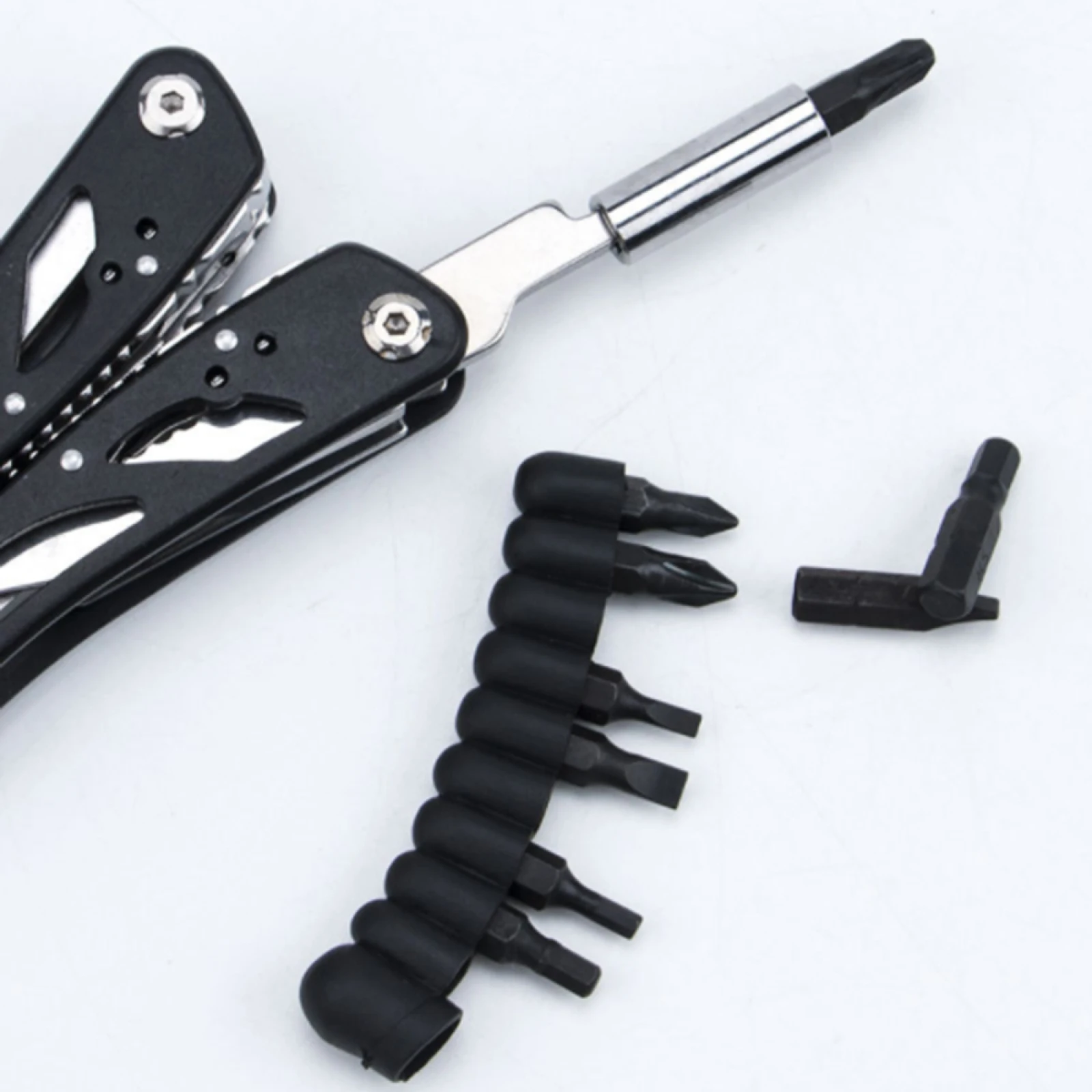 Black Knight 10-в-1 многофункционални инструменти Сгъваеми клещи Къмпинг туризъм Преносими ножици Отварачка Отвертки Преносими клещи