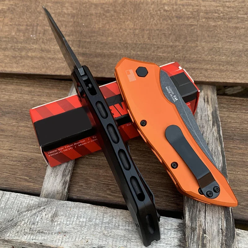 Fruit Kni 7100Auto лов сгъваем нож преносим за мъже CPM154 острие авиационна алуминиева дръжка черен оранжев инструмент къмпинг ножове