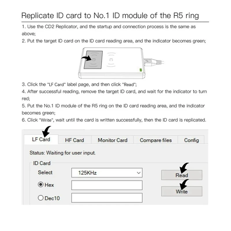 JAKCOM 1 Комплект репликатор CDS RFID репликатор за R5 Smart Ring Copy IC и лични карти