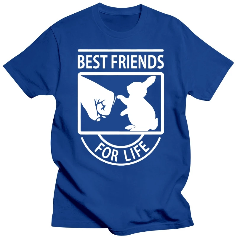 Kaus Pria Kekasih Kelinci Teman Terbaik untuk Kehidupan Kaus Katun S-3Xl Keren Baru