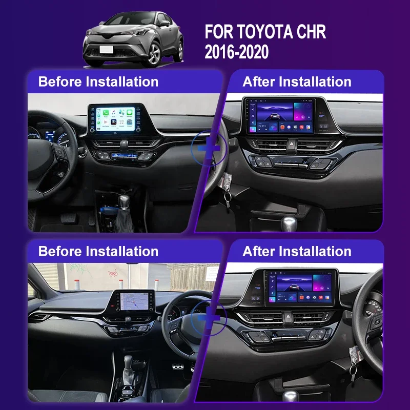 MAMSM Android 13 DSP Car Radio Multimidia Видео плейър навигация GPS за Toyota CHR C-HR IZOA 2016 -2020 2din Head Unit Carplay