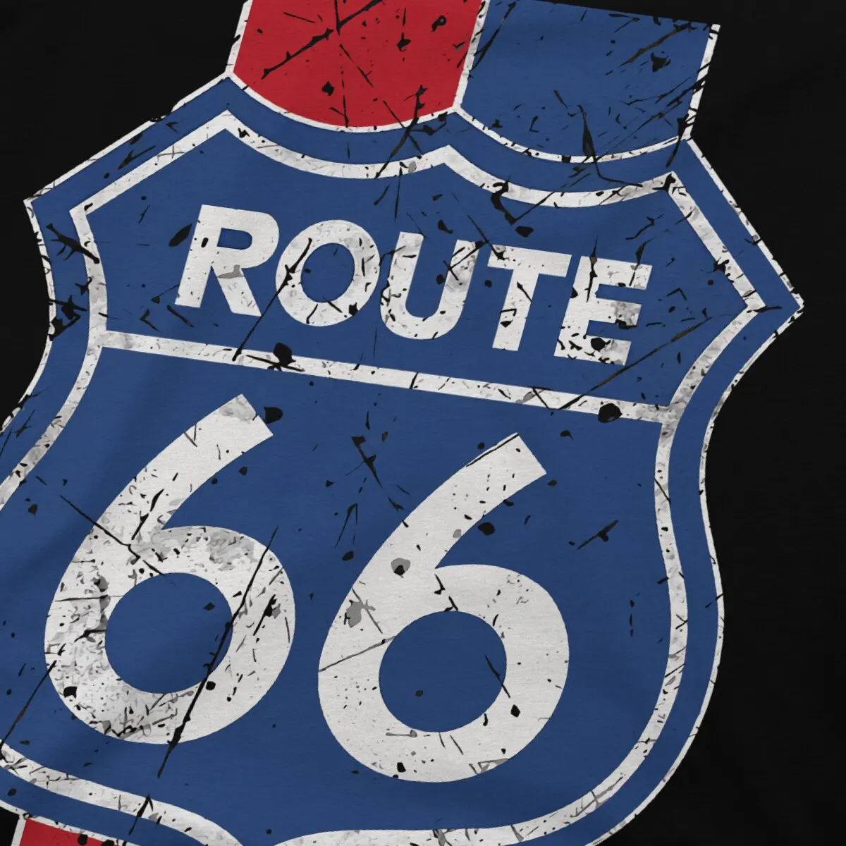 U S Route 66 Пътен знак T Shirt Graphic Men Tees Summer Clothing Polyester O-Neck TShirt