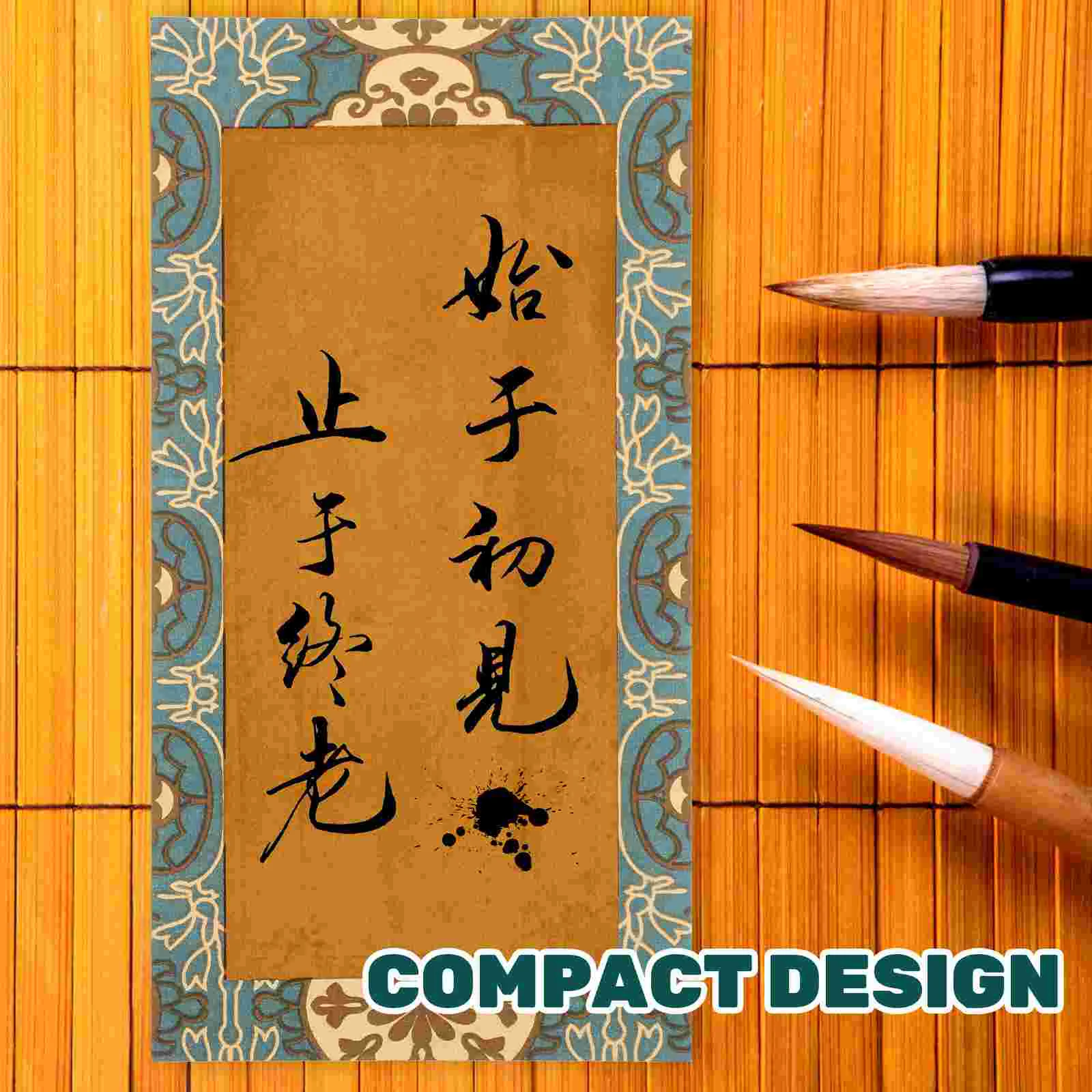 Акварелен журнал Батик Почерк Оризова хартия Китайска калиграфия Празно окачване