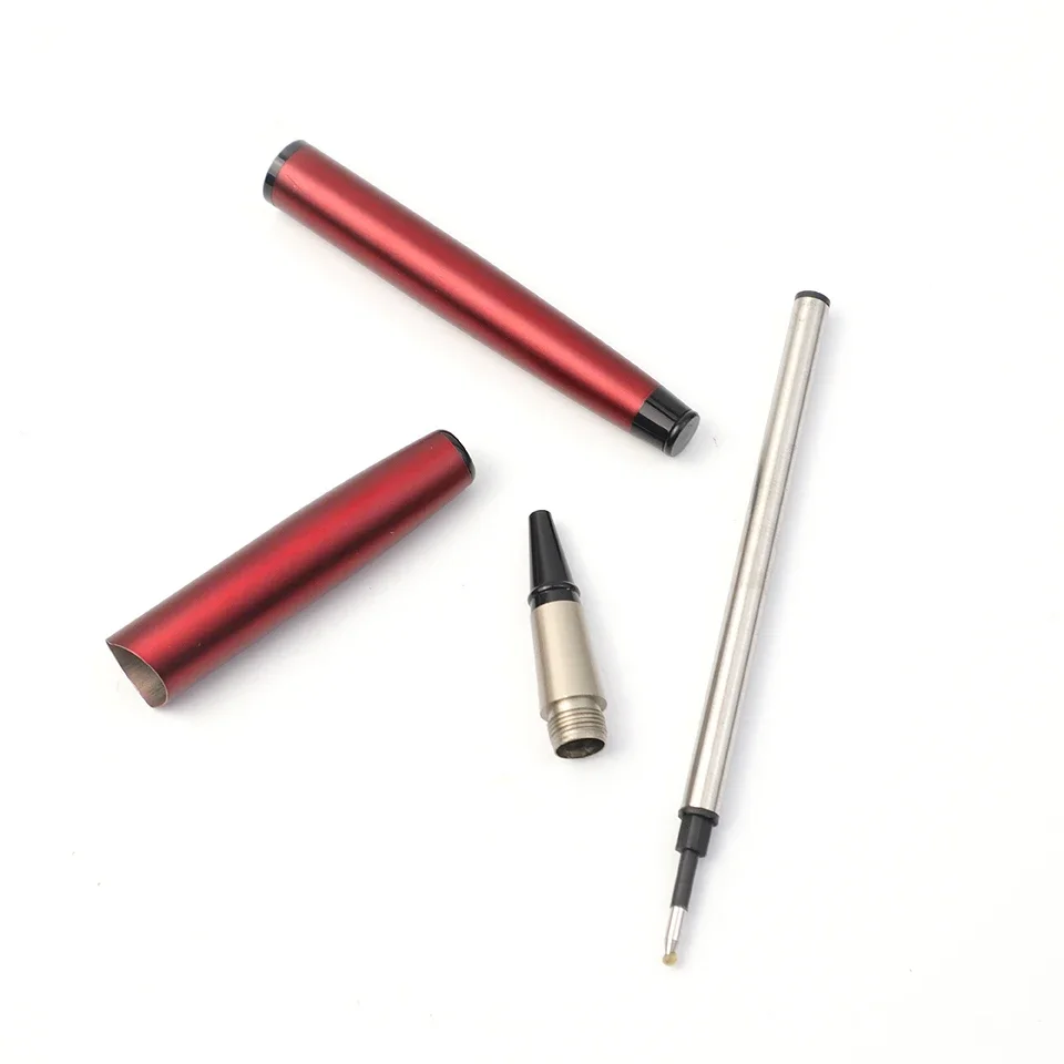 Висококачествена метална бизнес писалка 0,5 мм черно/синьо мастило дърво зърно химикалка за студентска писалка офис канцеларски материали