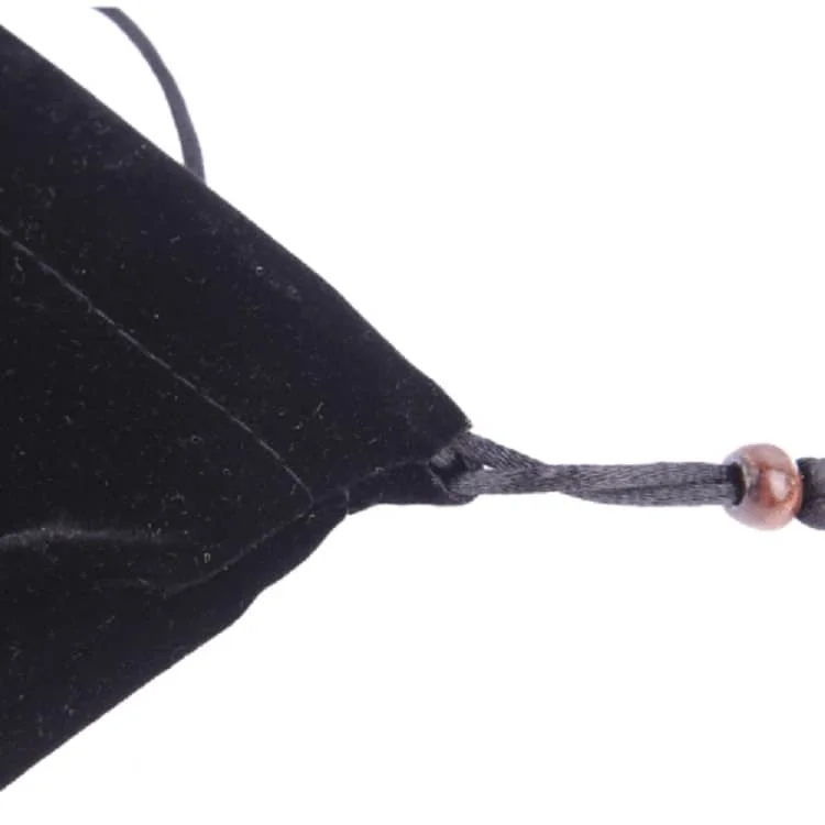 за ZTE V70 (2023) Калъф за калъф с верига и затваряне на контура Мека кърпа Фланелена чанта за носене - черна