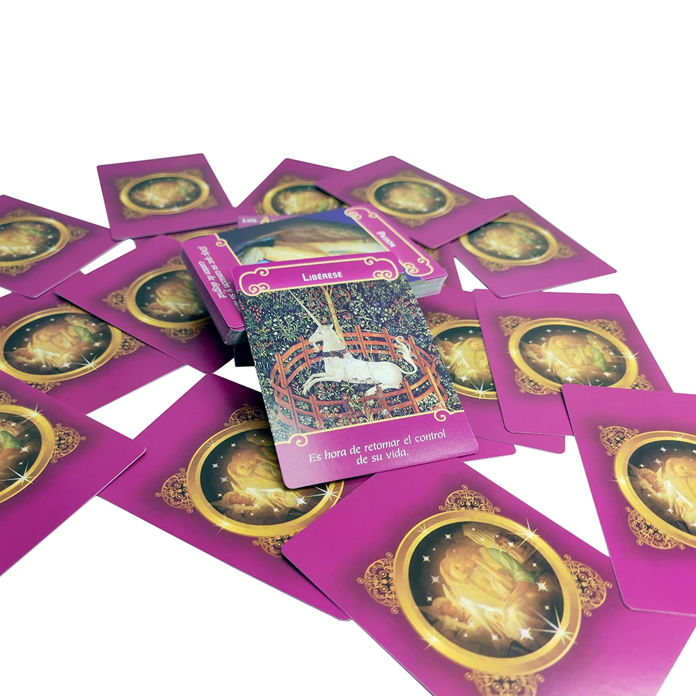 испанска версия Oracle Deck. Испански Los Angels Del Amor Oracle карти Таро карти за начинаещи. Таро палуба. Нова палуба