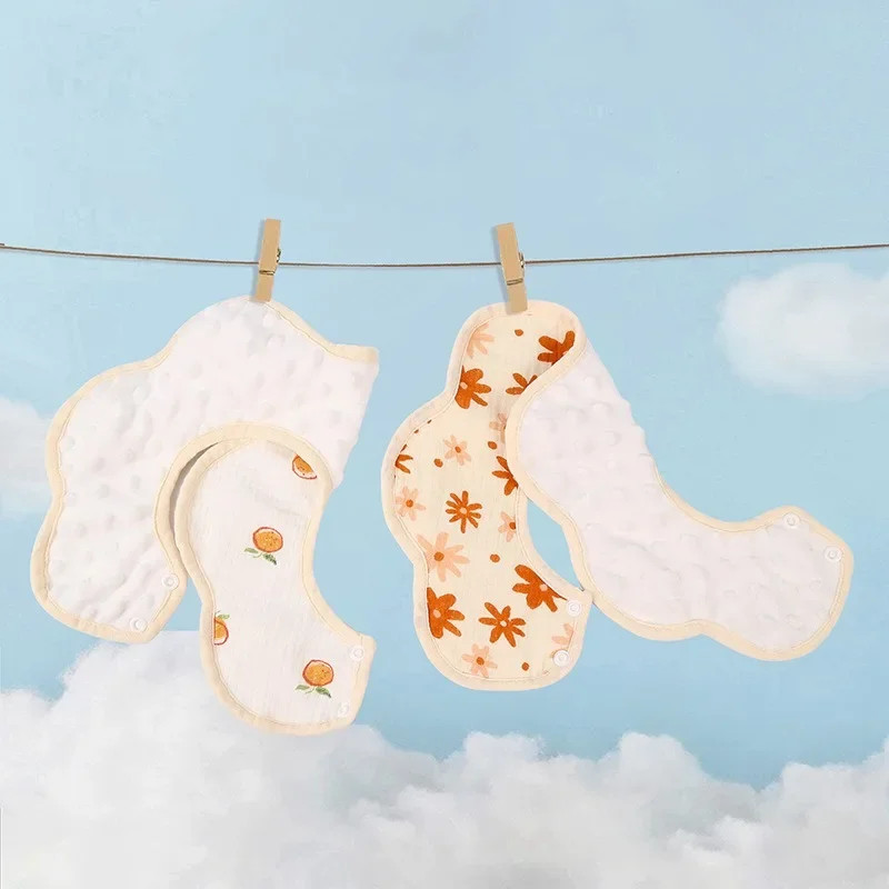 марля бебе венчелистче лигавник чист памук бебе лигавене кърпа чист памук водоустойчив есен и зима удебелени раждане лигавник