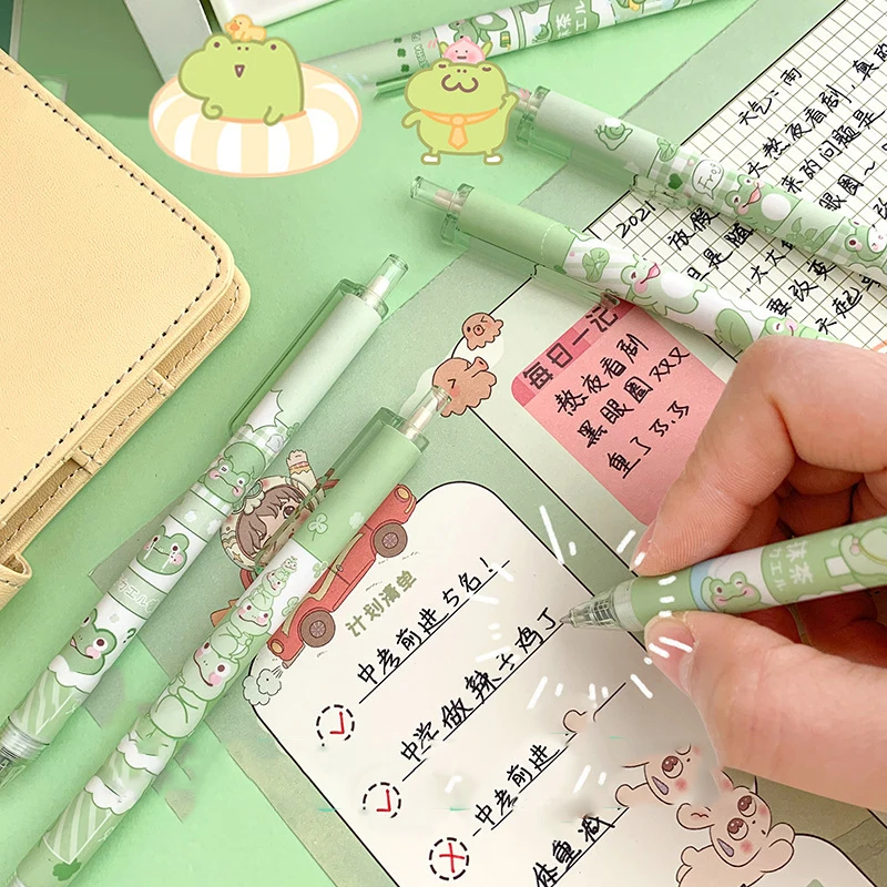 Нов нов! 3/6Pcs японски канцеларски материали сладък писалки училище корейски канцеларски писалка Kawaii писалка 0.5mm