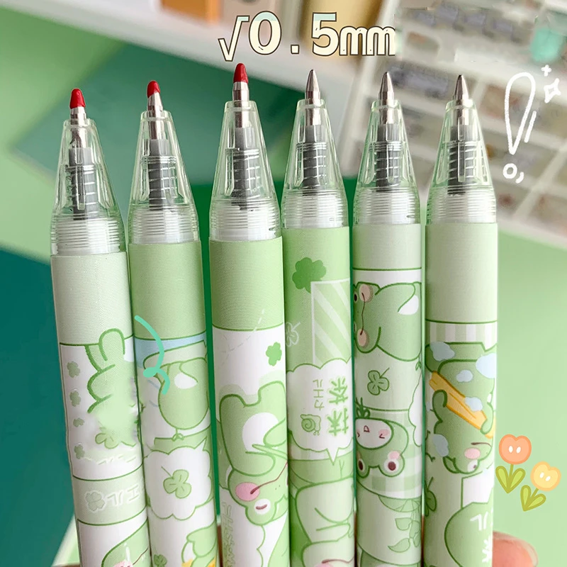 Нов нов! 3/6Pcs японски канцеларски материали сладък писалки училище корейски канцеларски писалка Kawaii писалка 0.5mm