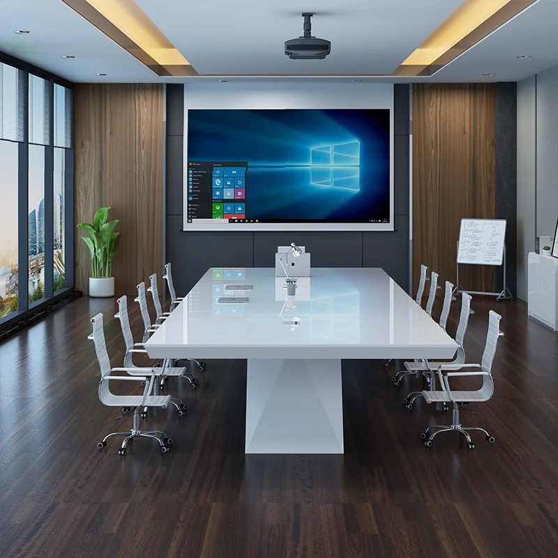 Офис мебели печене боя конферентна маса дълга маса проста модерна голяма маса за преговори